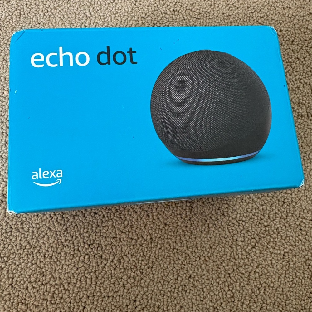 Gray Compact Smart Speaker with Minimalist Design